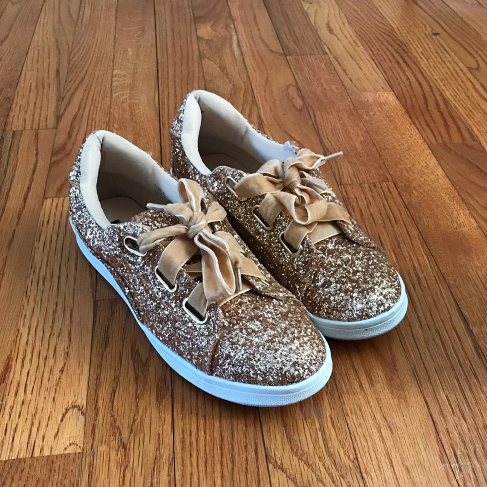 Rose Gold Glitter Shoes